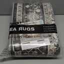 WITSHOCK Living Room Area Rugs 5x7: Washable Rug Boho Soft Non-Slip Low Pile Stain Resistant Foldable Carpet for Bedroom Playroom Dining Room Office Kitchen Farmhouse Home Decor Rug-Bitter Black