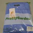 PRETTYGARDEN Women's Knit Fall Sweaters Long Sleeve Pullover Crewneck Split Hem Oversized Tunic Sweater Tops Winter Clothing (Blue, S)