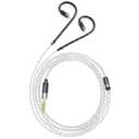 MMCX Plug 5N OFC Silver Plating+Graphene Earphone Cables for SHURE SE846 SE535 SE425 AONIC 4 5 Xelento Remote T8iE T9iE Fidue A83 Sirius MkII Dunu DK3001Pro DK4001 W60 W80 (3.5mm, MMCX)