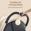 Portable Baby Sound Machine [White Noise for Babies Kids Adults][Timer Function][12 Soothing Sounds][Sleep Soother] 15 Hours Battery Life, Travel,Registry,Gifts,Shower,Clips on Baby Stroller (Putty)