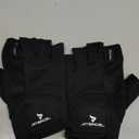ATERCEL Workout Gloves for Men and Women, Exercise Gloves for Weight Lifting, Cycling, Gym, Training, Breathable and Snug fit (Large, Black)