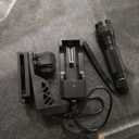 Tactical Flashlight with Duty Belt Holster, 1000 Lumen Rechargeable Police Flashlight for Law Enforcement, 3 Modes Security LED Flashlight with Belt Holder