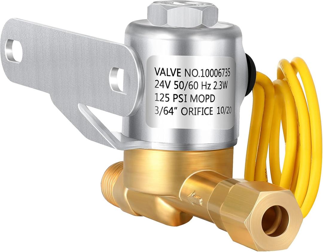 Mudder 4040 Humidifier Water Solenoid Valve, Brass, 24 Volt Compatible with Aprilaire Whole House Models 400, 500, 600, 600M, 558, 550A, 550, 568, 560A, 560, 700, 700M, 768, 760A, 760