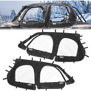 StarknightMT Cab Enclosure For RZR XP4 1000 2014-2023, Upgraded Zipper Soft Upper Doors Waterproof Side Window Compatible With Polaris 2014-2023 RZR XP 4 1000/19-21 XP4 TURBO