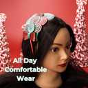 3 x Festive Red and Green Candy Cane Headband, Christmas 2025 Party Hair Accessory, One Size Fits Most, 4.75 x 5.5 Inch