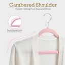 HOUSE DAY Lt Pink Velvet Hangers 60 Pack, Non Slip Clothes Felt Hanger Heavy Duty for Coat, Premium Slim Space Saving Suit Hangers for Closet Organizer, 360 Rotating Silver Hook