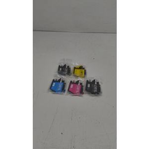 LC401XL Ink Cartridges Combo 5 Pack Compatible for Brother LC401 High Yield Work with Brother MFC-J1010DW MFC-J1012DW MFC-J1170DW Printer ( 2 x Black, Cyan, Magenta, Yellow)