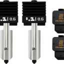 2PK 0.6MM Hotend for P2S/H2D/H2S Hotend Hardened Extruder Hotend Hot End with Hardened Steel Nozzle Print Head Silicone Sleeve Hotend Replacement for Bambu Lab H2D/H2S/A1 Series Accessories