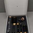 6 in 1 Hot Air Brush & Hair DryerHigh-Speed Hair Dryer Brush with Auto Wrap Curlers, Hot Air Styler Wrap Fast Drying & Frizz-Free Styling, No Heat Damage, Volumizing with Travel Bag. (Black)