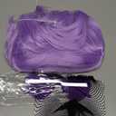 PLULON Light Purple Bob Wig with Heart Sunglasses Hair Cap, Colorful Short Bob Wigs Synthetic Party Wigs Funny Cosplay Hairpieces for Women Men Daily Bachelorette Halloween Costume Party Decorations