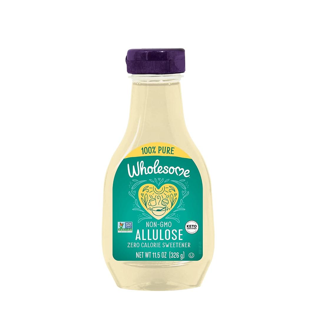Wholesome Sweeteners 11.5-Ounce Allulose, Zero Calorie Sweetener, Keto Friendly, Non GMO, Non-Erythritol, Gluten Free & Vegan Liquid Sweetener, 1 Pack (EXP 05/05/27)