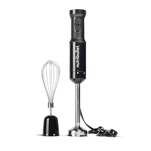 Nutribullet NBI50100 Immersion Blender Arm & Whisk Attachment, For Smoothies, Soups & Dips, 350 Watt, Charcoal Black,2" L X 2" W X 16" H