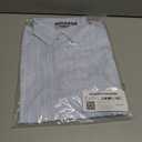 Amazon Essentials Men's Regular Fit Long Sleeve Wrinkle Resistant Stretch Dress Shirt (Blue White Pinstripe)