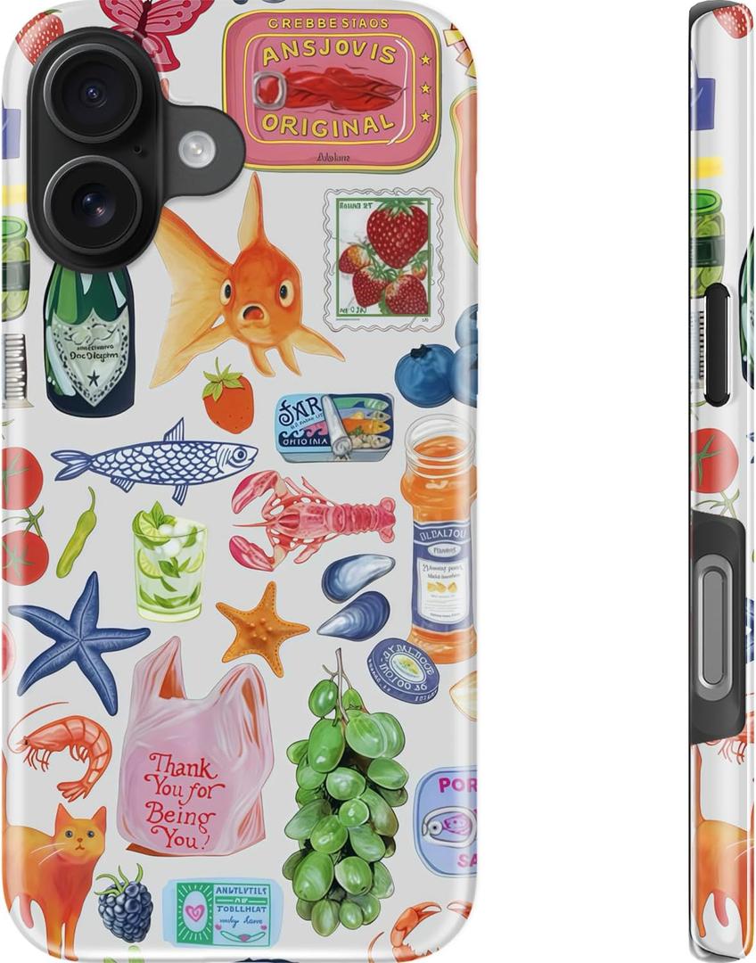 DEENAKIN Cute Case for iPhone 16 Plus,Preppy Floral,Wireless Charging | Dual-layer Soft Silicone + Hard Shell, Aesthetic Wildflower Designs, Slim Fit Phone Cover for Women Girls