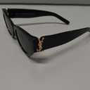 Cat Eye Sunglasses for Women, Black Frame with Gold Accent, Retro Style Novelty Eyewear