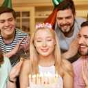 3 x AOPRIE Tiara and Crown for Women Girls Mermaid Headband for Women Girls Princess Halloween Party Event Supllies Favors Pink, 1 Pack