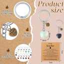 Sureio 12 Pack Teacher Appreciation Gifts Bead Kechain in Bulk, Thank You Help Me Grow End of Year Graduation Teacher Day Gifts for Women