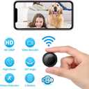 Small Camera for Spying Room Camera Secret Mini Spy Hidden House Small Nanny Cam with Phone App Video Recording Live Feed Night Vision Pet Baby Monitor