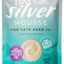 Tiki Cat Silver Mousse Wet Cat Food, Tuna, Mackerel & Pumpkin in Broth, 2.8 oz. Pouch (12 Count) BBD: 07/14/27