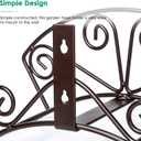 TomCare Garden Hose Holder Extra Large Water Hose Holders Holds 160 FT Hoses Heavy Duty Metal Hose Hanger Wall Mount Decorative Garden Hoses Storage Organizer Reels for Outside Yard, Bronze