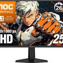 AOC 25" Gaming Monitor FHD 260Hz Overclocked IPS G-SYNC Compatible, 25G51Z | 1920x1080 Computer Monitor, 0.5ms, LED, HDR Ready, Audio Earphone out, VESA Mount, Console Ready, 3-Year Zero-Bright-Dot
