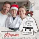 3 x Karate Ornament Boy 2025, Inspirational Gifts for Women Boy Girl, Motivational Gifts to Cheer Up A Friend, Coworkers, Besite, Wooden Ornament for Christmas Tree Decorations