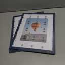 2 x 11x14 Picture Frame with 8x10 Mat Navy Blue, Display 8x10 with Mat or 11x14 Without Mat, Wood 11 by 14 Photo Frame, 11 x 14 Frame for Wall Hanging Display, Navy Blue