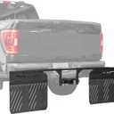 JOYTUTUS 2" Hitch Mount Mud Flaps  Adjustable Universal Fit for Trucks, SUVs, Trailers  Protects RV, Boat, Camper from Rocks & Debris  Fits Standard 2 Inch Receivers