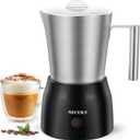 Secura Detachable Milk Frother, 17oz Electric Milk Steamer Stainless Steel, Automatic Hot/Cold Foam and Hot Chocolate Maker with Dishwasher Safe, 120V