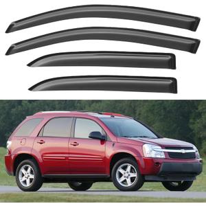 Window Visors Rain Guards for 2005 2006 2007 2008 2009 Chevy Equinox, Out-Channel Window Vent Wind Deflectors Visors Shades for 2006-2009 Pontiac Torrent