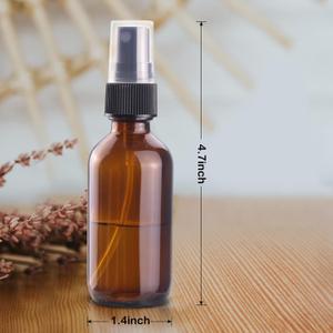 Wedama 2 oz Mini Glass Spray Bottle, Empty Small Spray Bottle with Funnel Dropper, Fine Mist for Hair, Travel, Plants, Cleaning Solutions and Skin Care 