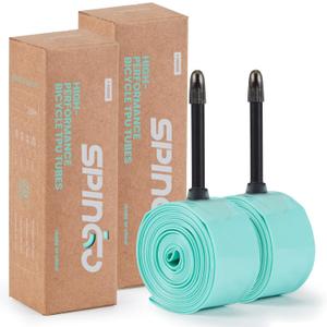 2-Pack SPINGO TPU Inner Tube 700C x 23c-32c / 700C x 35c-43c with 48mm/60mm/80mm Presta Valves TPU Bike Tube Lightweight Bicycle Spare Tire