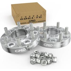 Customadeonly 6x139.7 Forged Wheel Spacers 1 Inch (25mm) Hub Centric  Compatible for Toyota Tundra 20222024  95.1mm Bore M14x1.5  2 Pieces (Silver)
