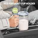 Glass Cups with Lids and Straws 40 oz Glass Tumbler with Straw and Lid 2 Pack Glass Tumbler with Handle Wide Mouth Iced Coffee Cups for Smoothies, Soda, Tea, with Acrylic Lids