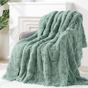 Super Fuzzy Soft Sherpa Fleece Weighted Blanket, 15 lbs Dual Sided Fluffy Heavy Weighted Blankets for Adults - No Bunching with Double Layers of Soft Inner Lining (60"x 80", 15 Pounds, Sage Green)