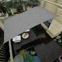 Waterproof Sun Shade Sail, 10' x 13' 95% UV Block Sun Shade Canopy Rectangle Outdoor Shade Cover, Awning Shelter for Outdoor Patio Garden Backyard, CustomizableLight Gray