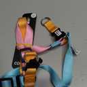 Tri-Color Dog Harness - Adjustable Step-in Design, Heavy Duty, Easy Walking Harness for Small Dogs - Blue Pink