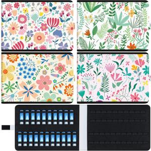Silkfly 4 Pack Homeopathy Organizer Box Foldable Homeopathy Storage Case Box Kit for 42 Tubes Home Travel Use