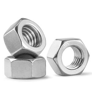 10 Pack 1/2-13 Hex Nuts, Stainless Steel 304 (18-8) Hex Nut, 1/2 Nut Standard Inch Coarse Thread Hex Machine Screw Nuts