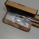 Ivilon Drapery Window Curtain Rod - End Cap Style Design 1 Inch Pole. 28 to 48 Inch Color Black