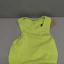 Nike Women's One Fitted Dri-fit Cropped Tank Top (Light Lemon Twist/White, Small)