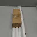 White Curtain Rod, 1 Inch Adjustable Heavy Duty Curtain Rods for Windows 48 to 84 Inch, Decorative Modern Window Treatment Rods, Telescopic Splicing Metal Drapery Pole, Easy Installation (36''-88'' (1 Pack))