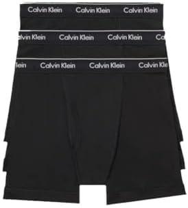 Calvin Klein Men’s Cotton Classics 3-Pack Boxer Brief, Medium