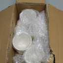 9 Oz Stackable Coffee Mugs Set, 4 Pack White Ceramic Coffee Cups with Handle, Dishwasher & Microwave Safe, Porcelain Mug Set for Latte, Tea, Cappuccino, Cocoa, Espresso, Milk