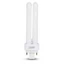 13-Watt Equivalent PL Quad Tube CFLNI 4-Pin Plugin G24Q-1 Base CFL Replacement LED Light Bulb, Cool White 4100K (1-Pack)