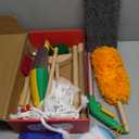 Wooden Kids Cleaning Set with Spray Mop, Montessori Cleaning Toys Real Water Sprayer and Toddler Broom Mop Set, Housework Pretend Play Toy Gift for Boys Girls Ages 3+