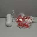 Crinature Glass Hummingbird Feeders for Outdoors with Perches,Humminggbird Feeders for Outdoor Hanging,Top Fill Hummingbird Feeder,5 Feeding Ports,Red(10 Ounces - 2 Pack)