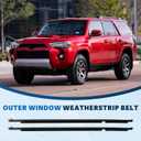 75712-35011 75711-35011 Door Window Molding Weatherstrip Belt Seal Kit Compatible with Toyota 4Runner 2010-2023 Replaces 75722-35011 75721-35011