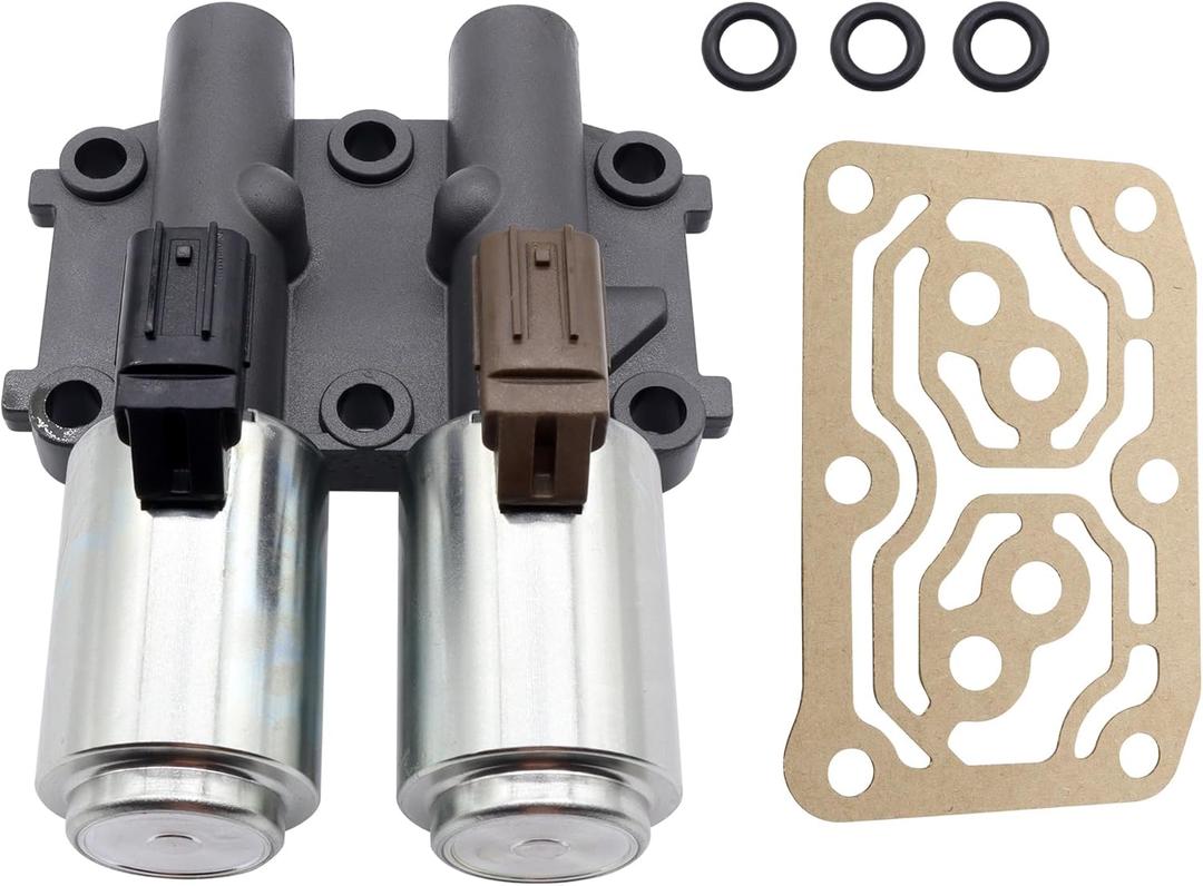 HiSport 28260-PRP-014 Transmission Dual Linear Solenoid Compatible with 2003-2007 Honda Accord CRV Acura L4 CR-V Acura RSX TSX Replacement for 98990B GEGT7610-262 90428C