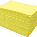 Eurow 300 GSM Microfiber Cleaning Cloths, Soft, Streak-Free, Lint-Free, Ultra Absorbent, Reusable Towels for Auto Detailing, Home Cleaning, Kitchen, Glass, Electronics, 12x16in, 36-Pack, Yellow